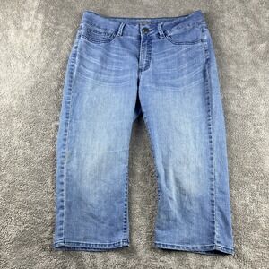 Riders by Lee Jean Capri's Womens 10 Medium Blue Med Wash
